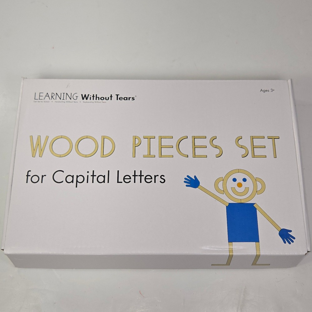 Learning Without Tears Wood Pieces Set for Capital Letters LWT4886 PreK-5 WP